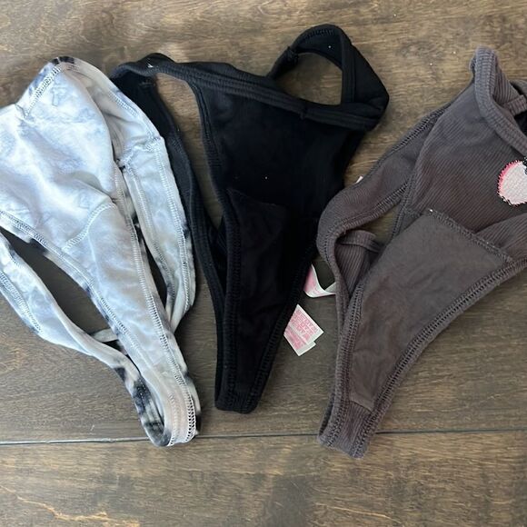 Victorias Secret thong string cotton 3 lot bundle Sz-Medium - Picture 7 of 14
